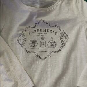 Talbots white Graphic Tee with Print